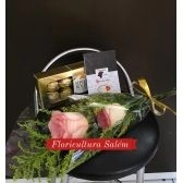 Kit Rosas 2 Cor Rosa C/ Ferrero Rocher