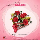Buquê 6 rosas vermelho