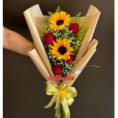 Ramalhete Girassois e Rosas