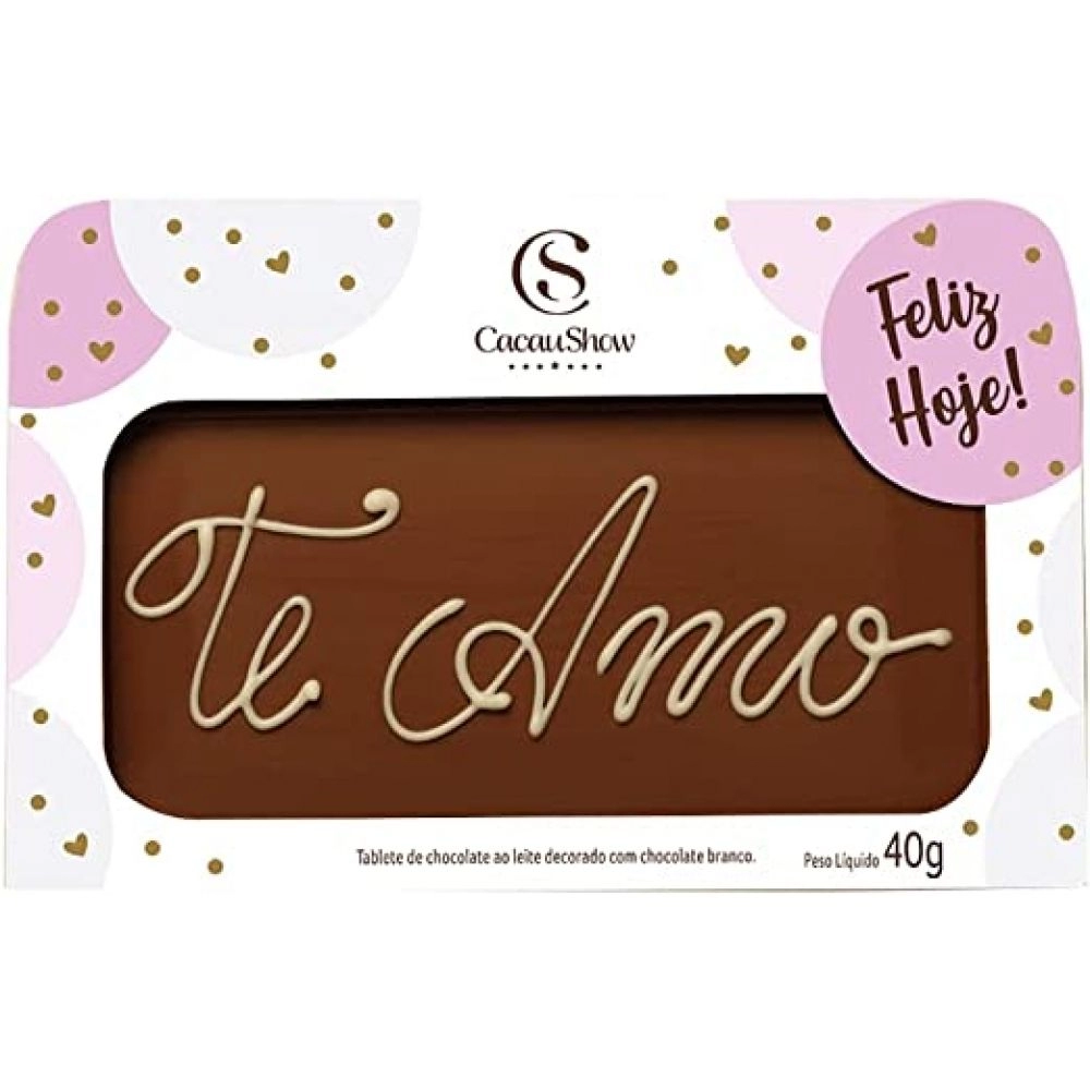 Chocoarte 40G Cacau Show - TE AMO