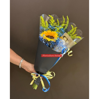 Buquê Girassol Estrelado