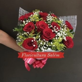 Buquê 12 Rosas Vermelhas Especial