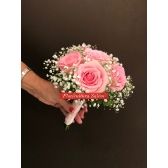 Buquê de Noiva 6 Rosas Cor de Rosa