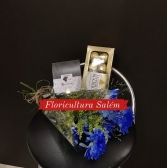 Kit 1 Flor do Campo Azul C/ Ferrero Rocher