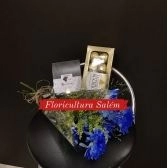 Kit 1 Flor do Campo Azul C/ Ferrero Rocher