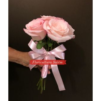 Buquê de Noiva 6 Rosas Delicato