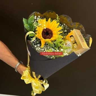 Buquê Girassol Dourado