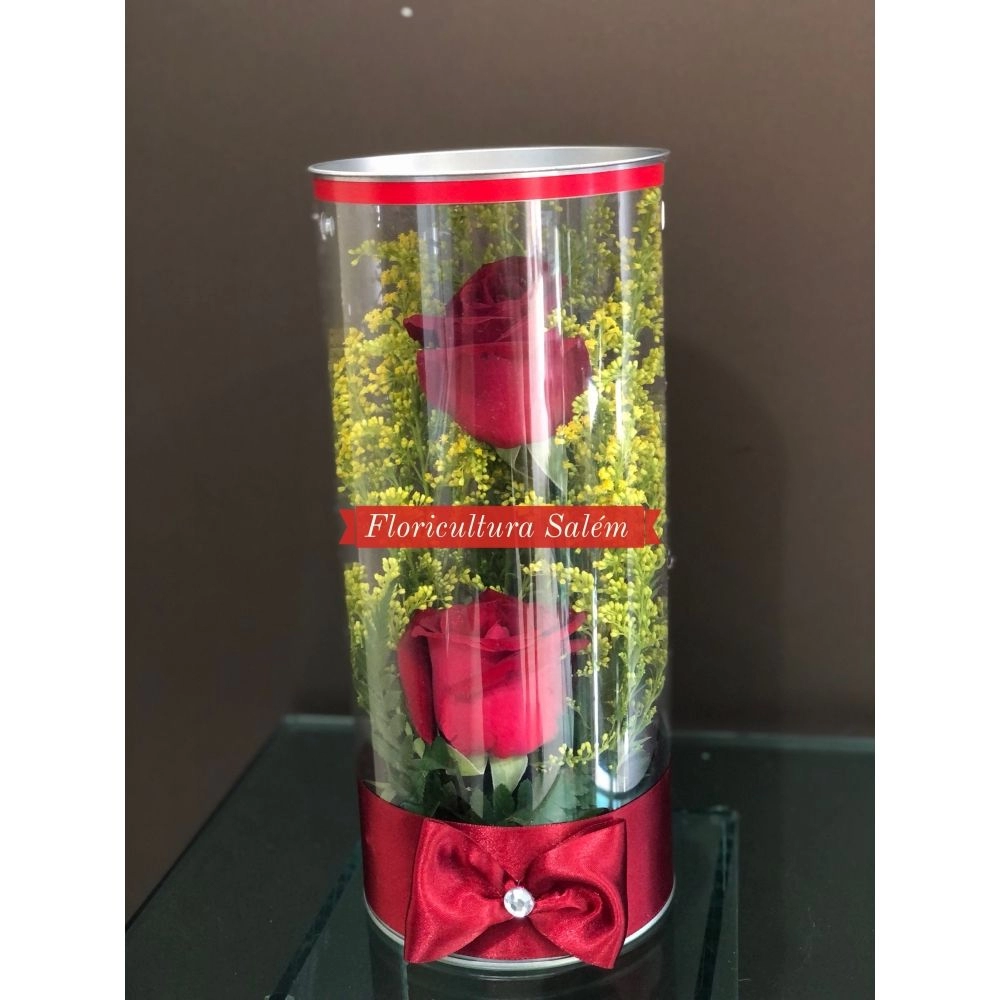 Arranjo 2 Rosas Tubo