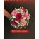 Buquê de Noiva com 6 Rosas Tons Rosa e Astromélias